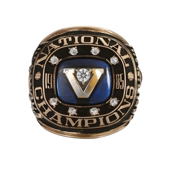 Gary McLains 1985 Villanova Wildcats National Championship Player Ring    (McLain LOA-Championship Game MVP)
